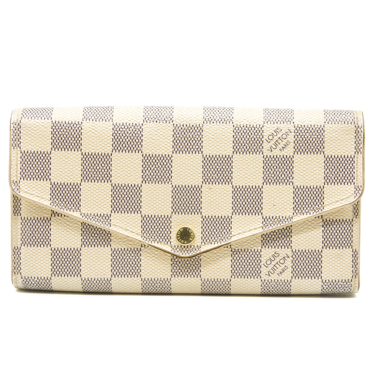 $725 2015 Louis Vuitton Damier Azur Sarah Wallet NM CT3185 Initial CA CONSIGNMENT 10021275