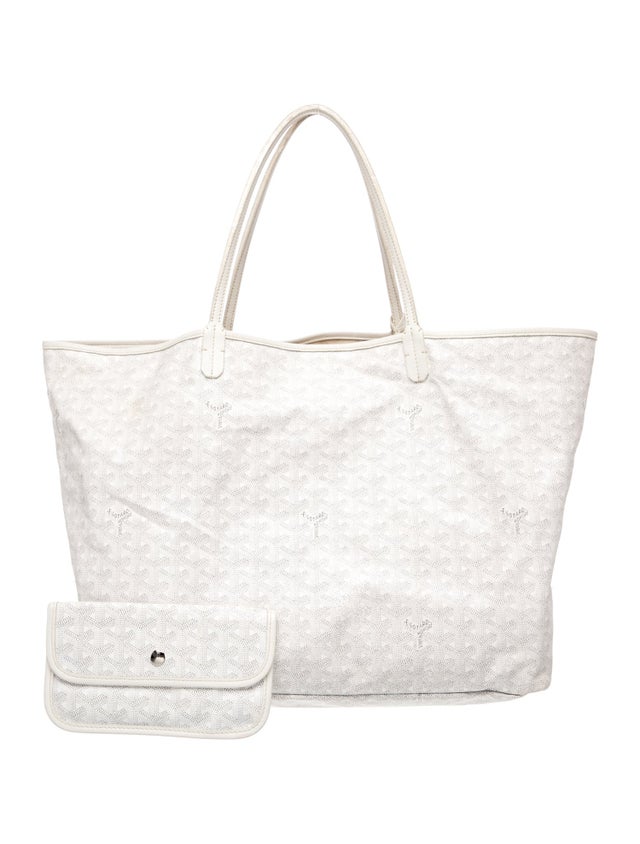 $2080 2015 Goyard St Louis GM Tote White