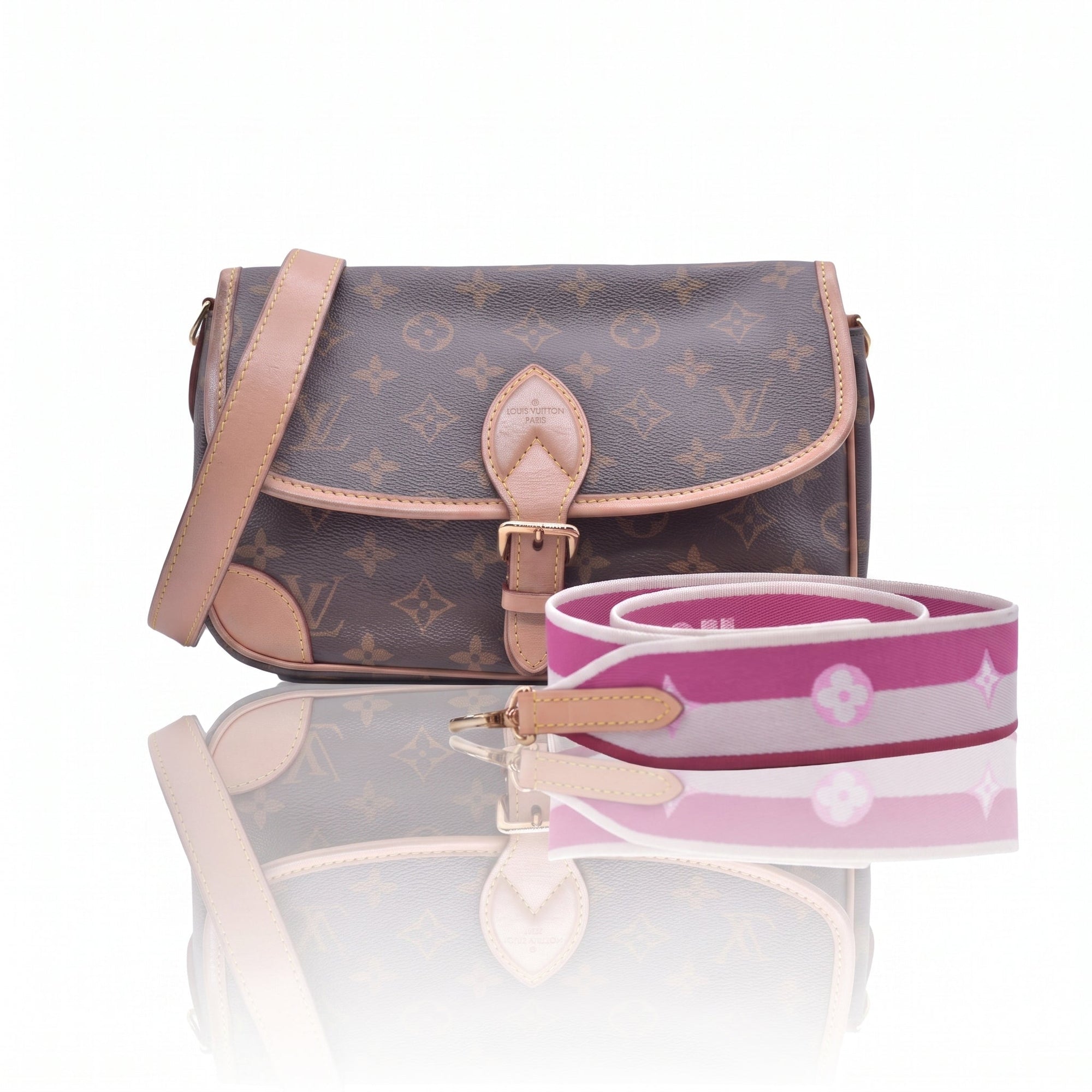 $2700 Louis Vuitton  Monogram Diane Fuchsia