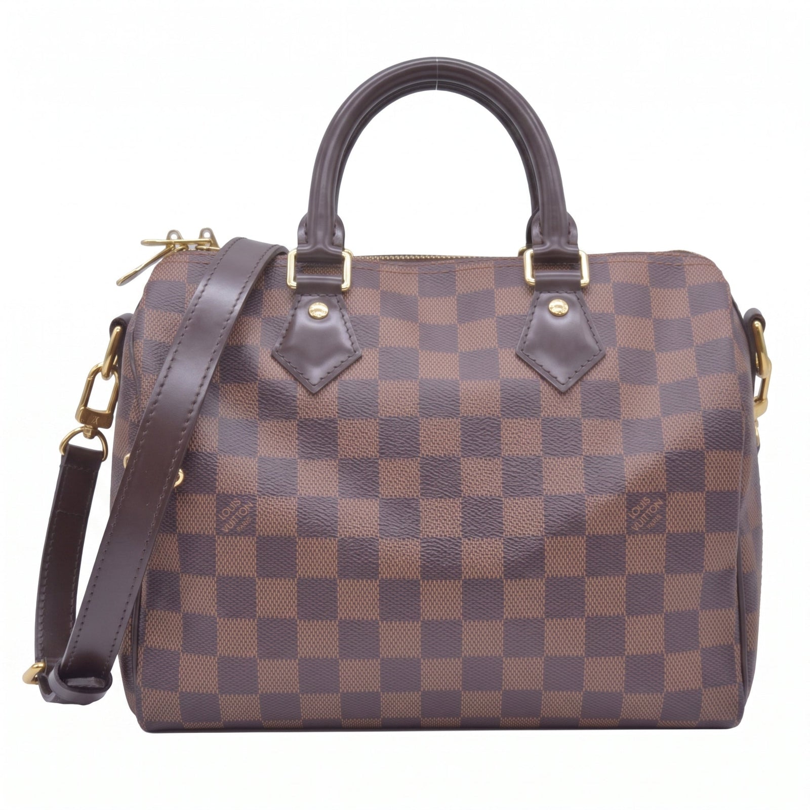 $1980 2018 Louis Vuitton Damier Ebene Speedy Bandouliere 25 CT2138