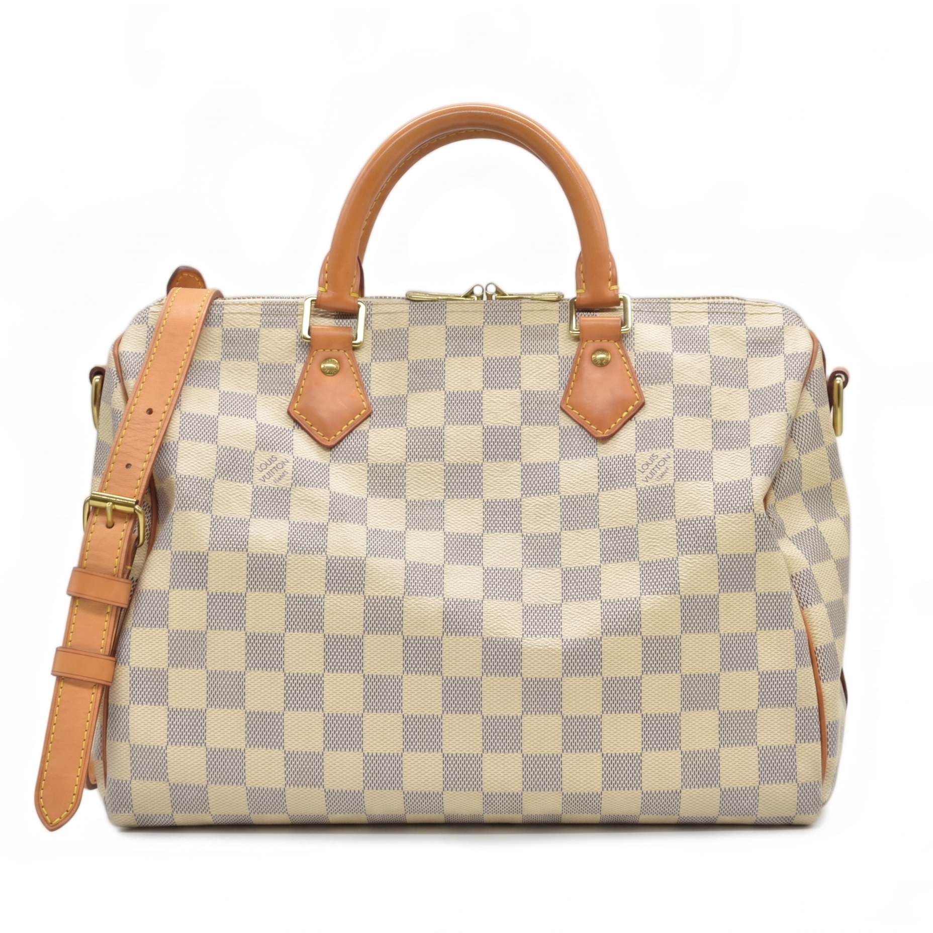 $1980 2017 Louis Vuitton Damier Azur Speedy Bandouliere 30 SP3107