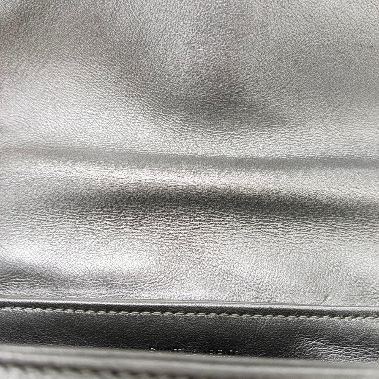 PRE-ORDER Saint Laurent  Calfskin Y Quilted Monogram Toy Loulou Chain Satchel Silver