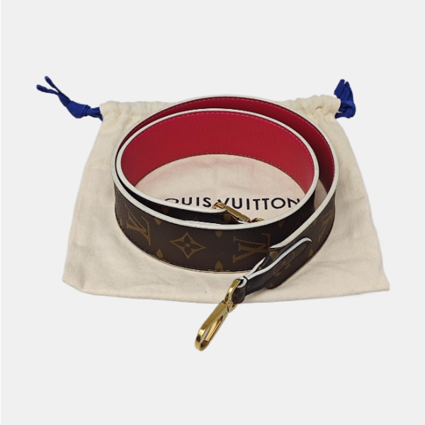 Louis Vuitton  Monogram Bandouliere Shoulder Strap Hot Pink