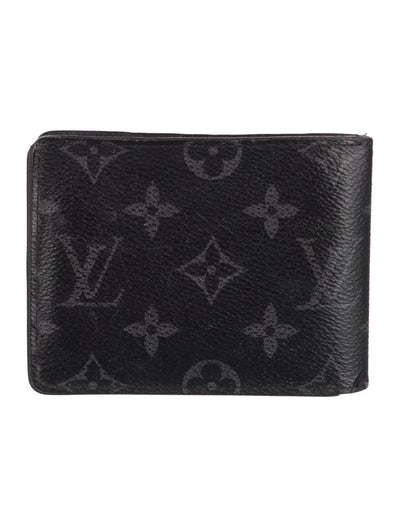 $545 Louis Vuitton  Monogram Eclipse Coated Canvas Slender NM