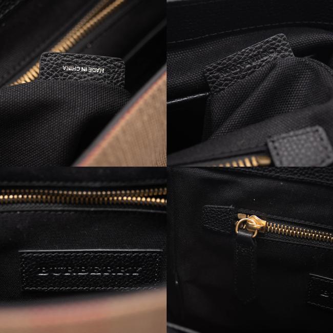 Burberry Mega Check Small Baildon Computer Black Brown Canvas Messenger Bag