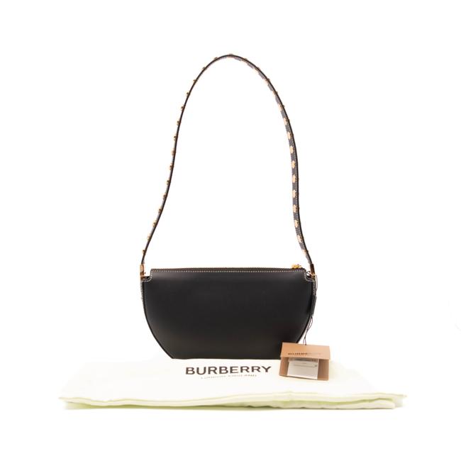 NEW Burberry Mini Olympia Studded Black Leather Shoulder Bag