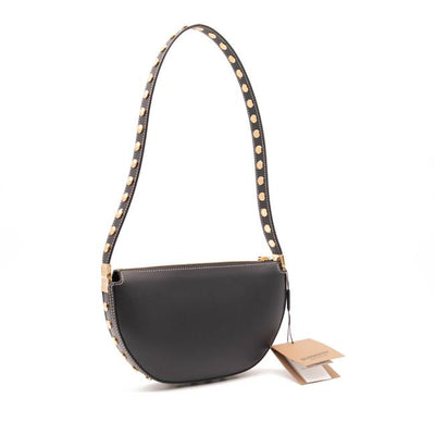 NEW Burberry Mini Olympia Studded Black Leather Shoulder Bag