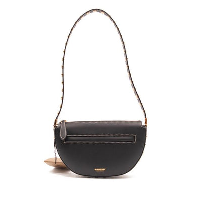 NEW Burberry Mini Olympia Studded Black Leather Shoulder Bag