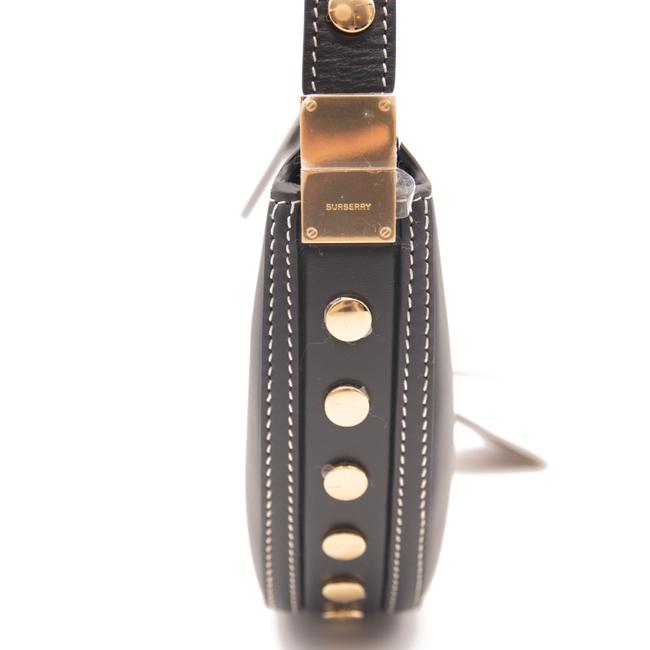 NEW Burberry Mini Olympia Studded Black Leather Shoulder Bag