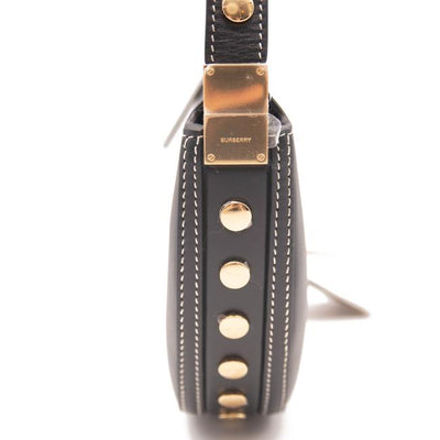 NEW Burberry Mini Olympia Studded Black Leather Shoulder Bag