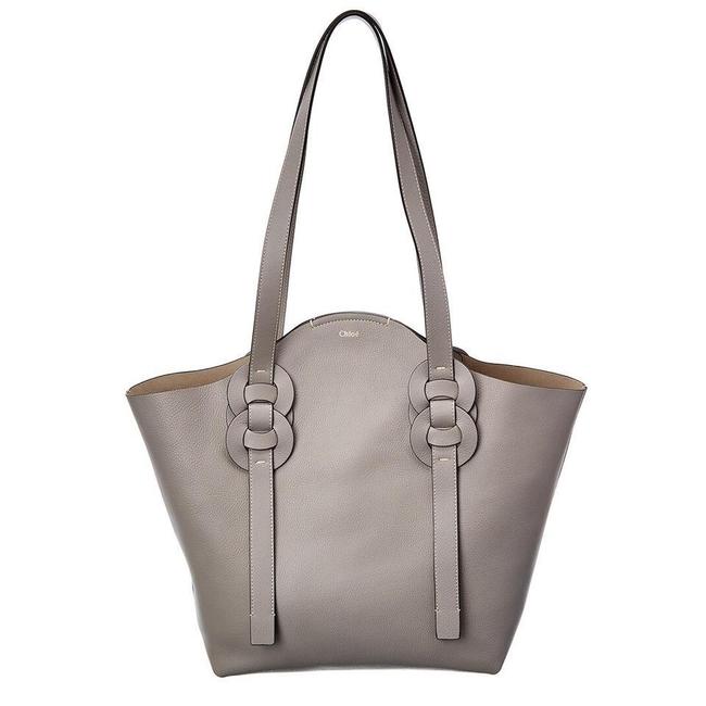 NEW Chloe Darryl Medium Motty Grey Leather Tote
