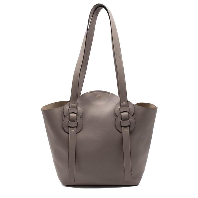 NEW Chloe Darryl Medium Motty Grey Leather Tote