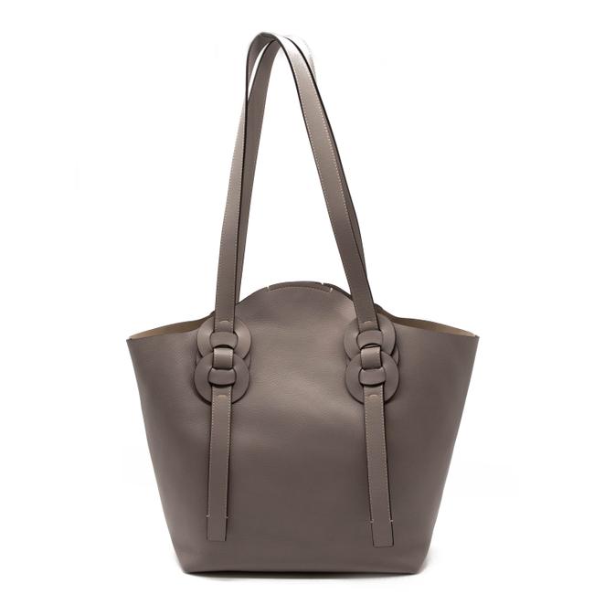 NEW Chloe Darryl Medium Motty Grey Leather Tote