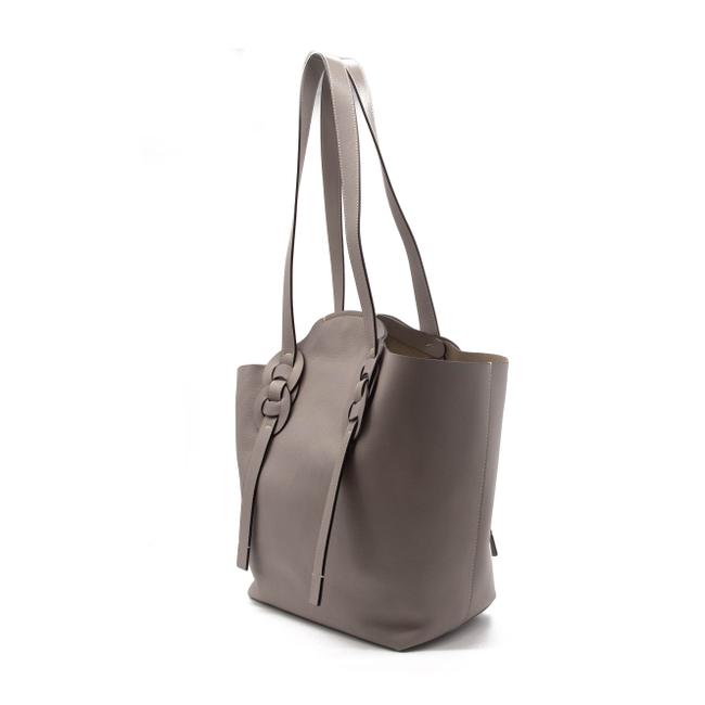 NEW Chloe Darryl Medium Motty Grey Leather Tote