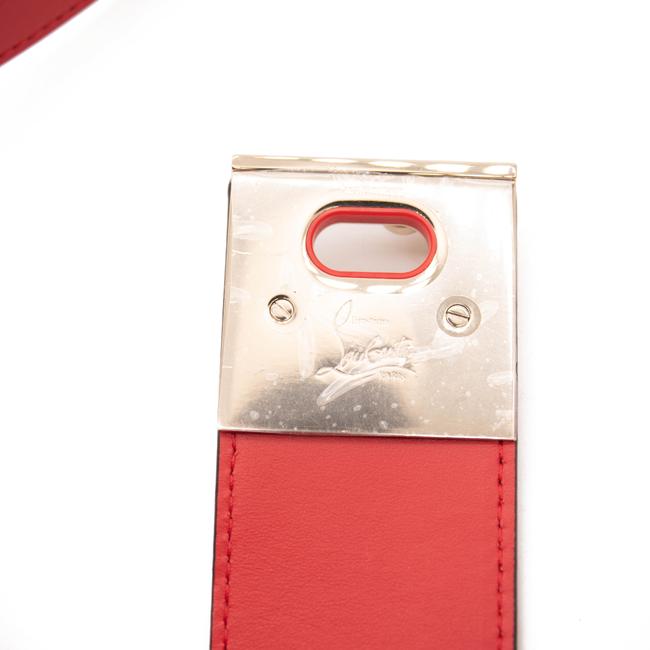 NEW Christian Louboutin Carasky Mini Studded White Shearling Wool Shoulder Bag