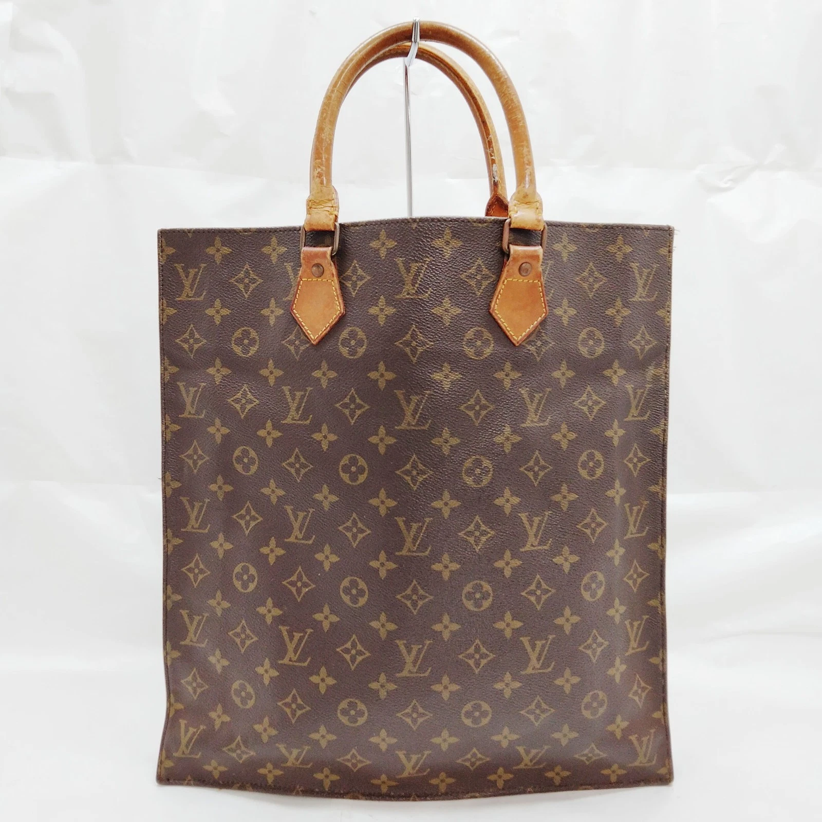$1340 Louis Vuitton LV Hand Bag Sac Plat Brown Monogram