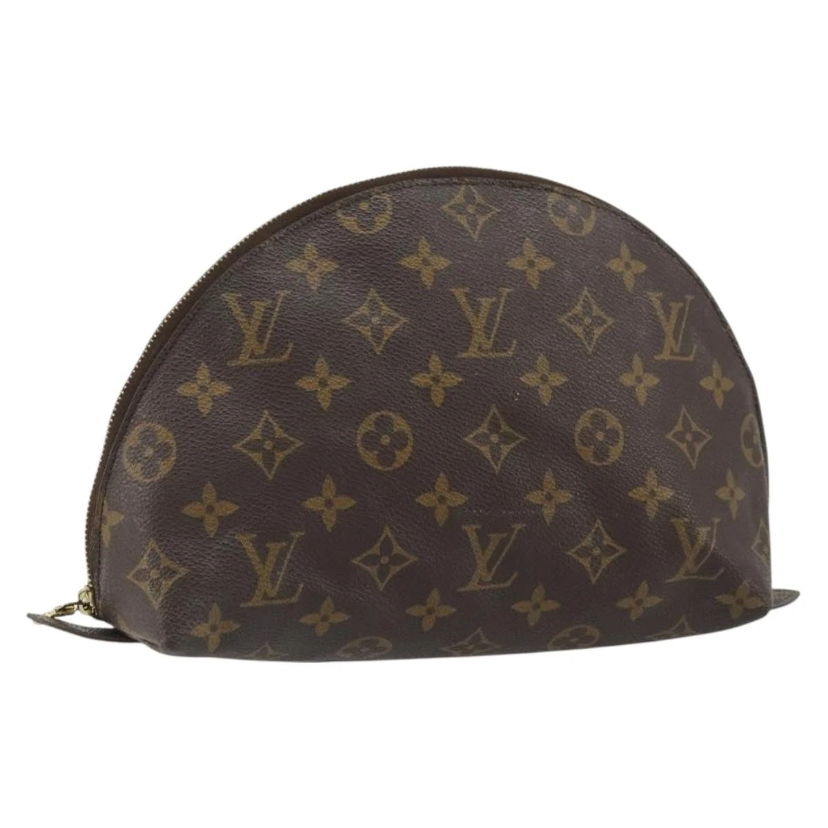 $620 2002 LOUIS VUITTON Monogram Trousse Demi Ronde TH0092