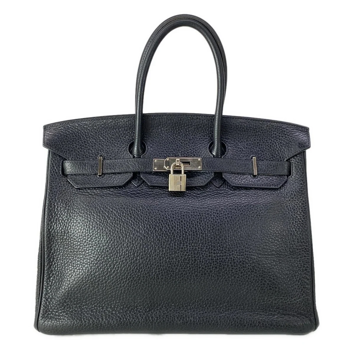 HERMES Birkin 35 Black Togo Square J Handbag 227277376487