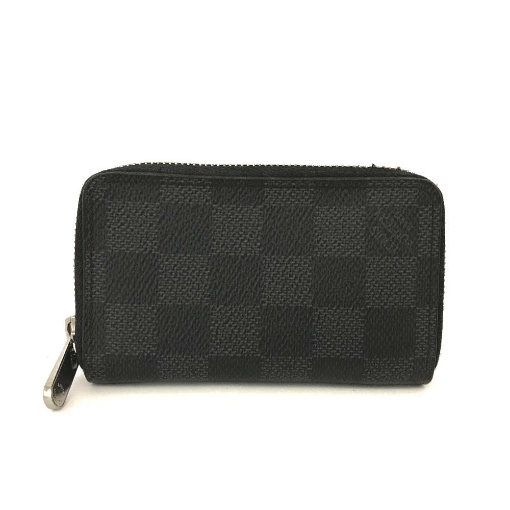 $435 2016 Damier Graphite Zippy Coin Purse Vertical MI2166