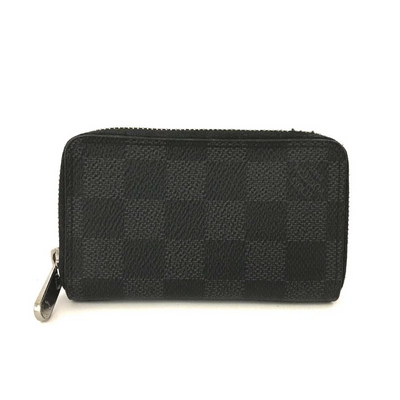 $435 2016 Damier Graphite Zippy Coin Purse Vertical MI2166