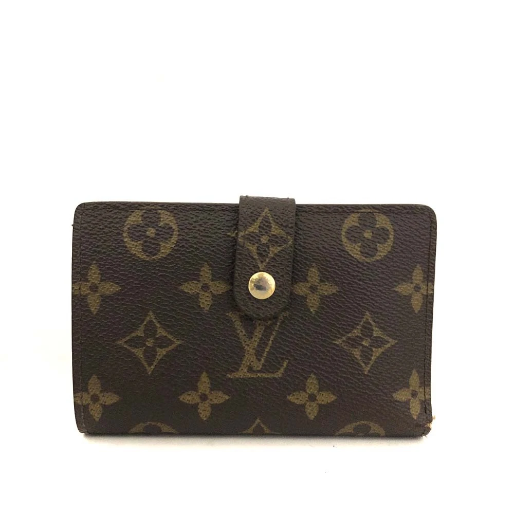 $750 2010 Louis Vuitton Monogram French Purse Wallet MI4160