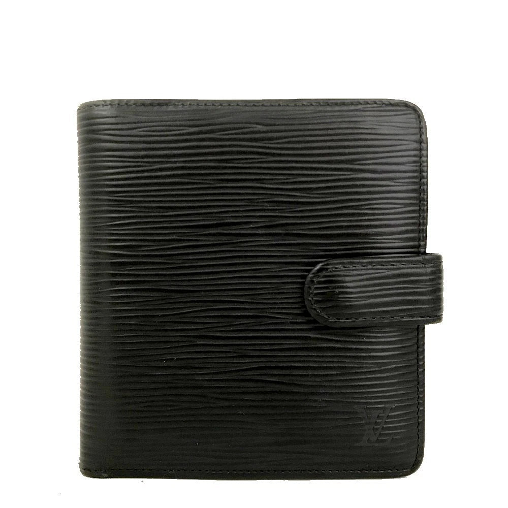 EGA Louis Vuitton Epi Leather Porte Billes Compact Wallet Black/2CA0890