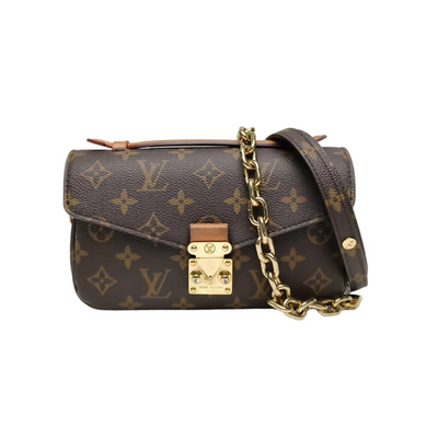 $3350 RFID Louis Vuitton Monogram Pochette Metis East West
