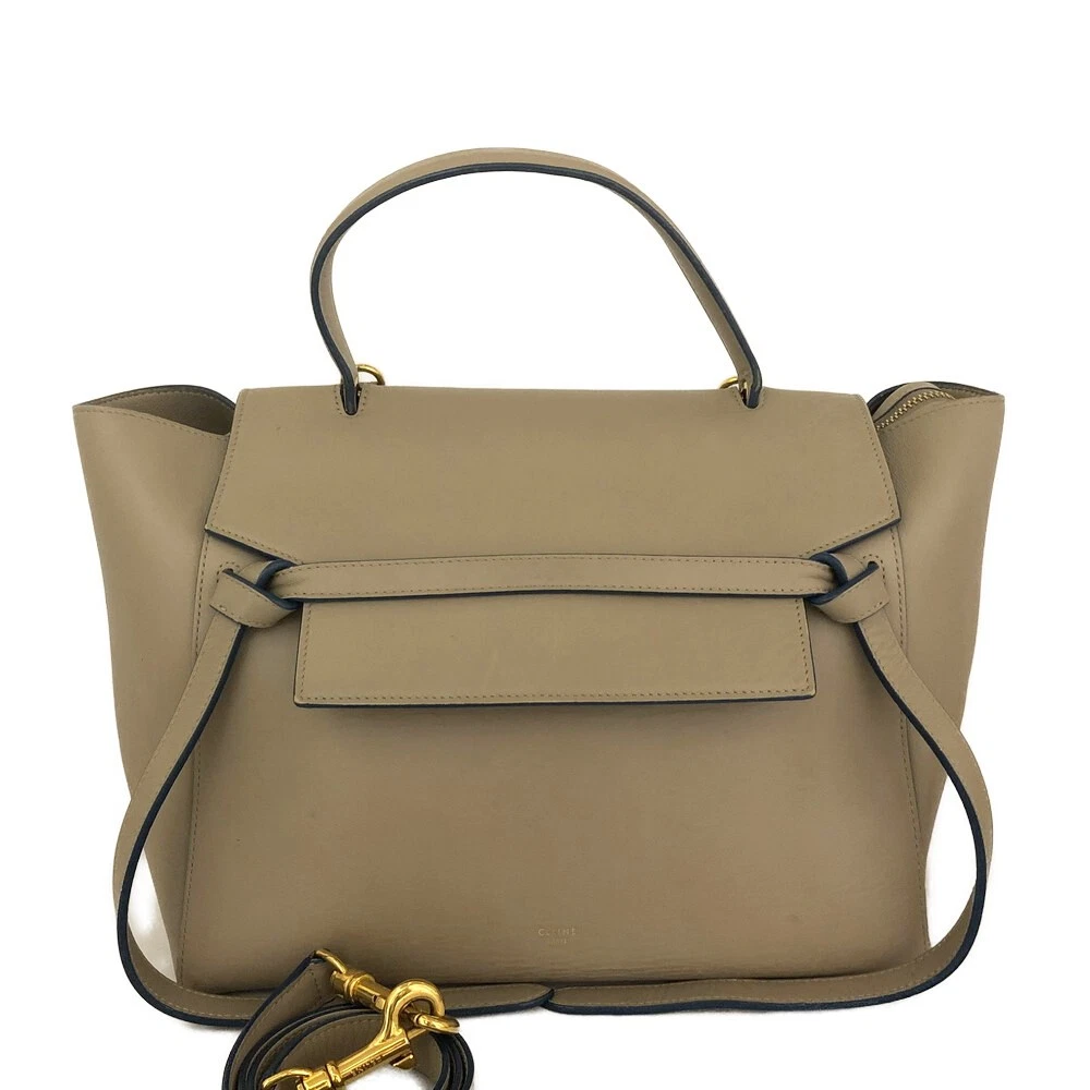 $2,700 Celine Mini Belt Bag in Grained Calfskin Beige