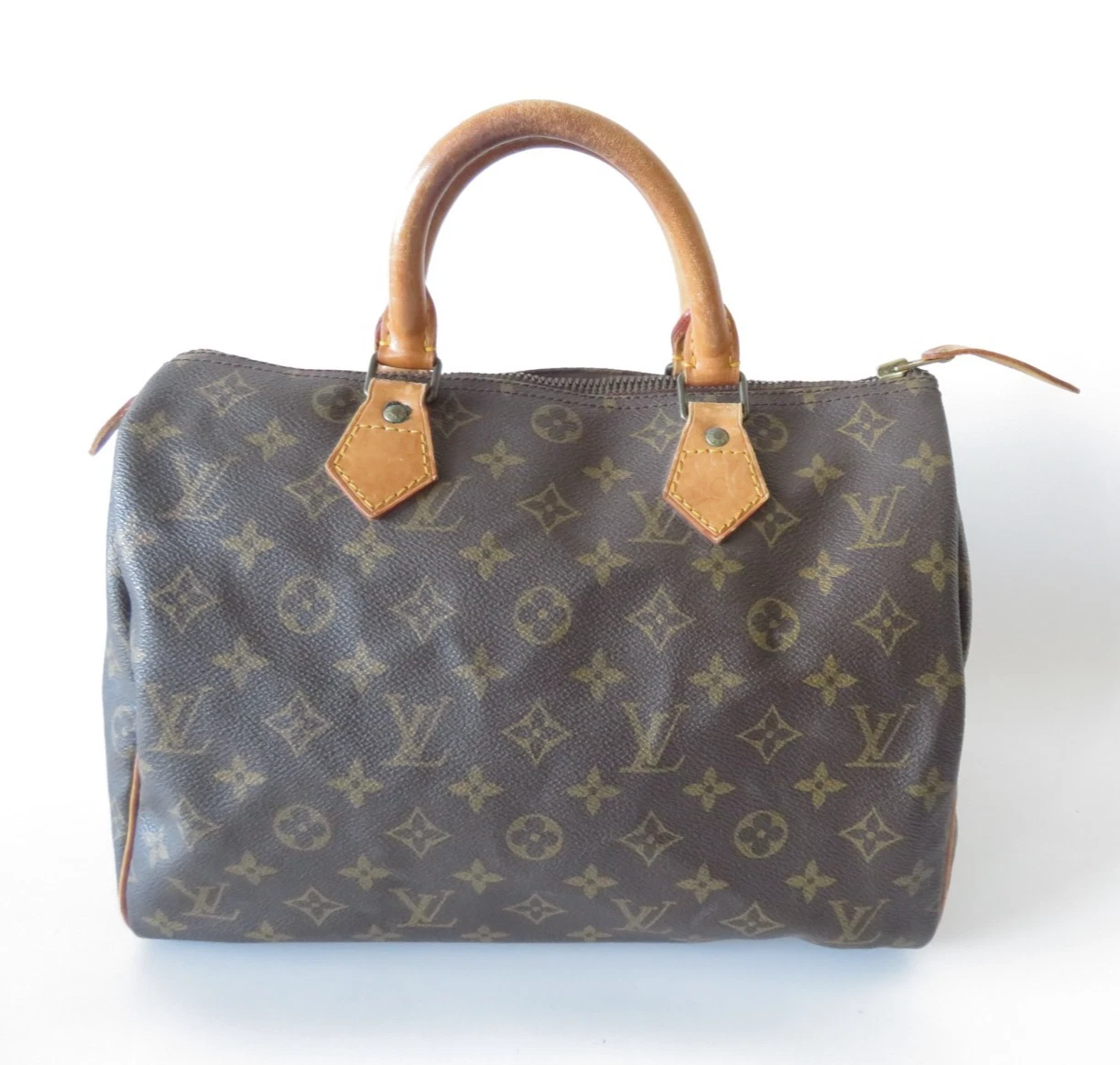 Authentic Louis Vuitton Monogram Speedy 30 Hand Bag F#45163