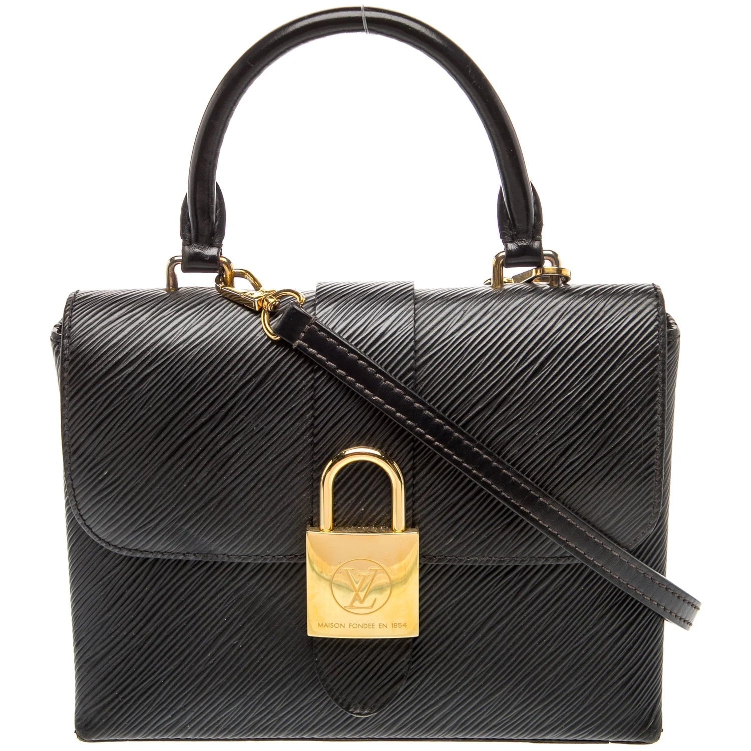 $2370 Louis Vuitton Epi Locky BB Black