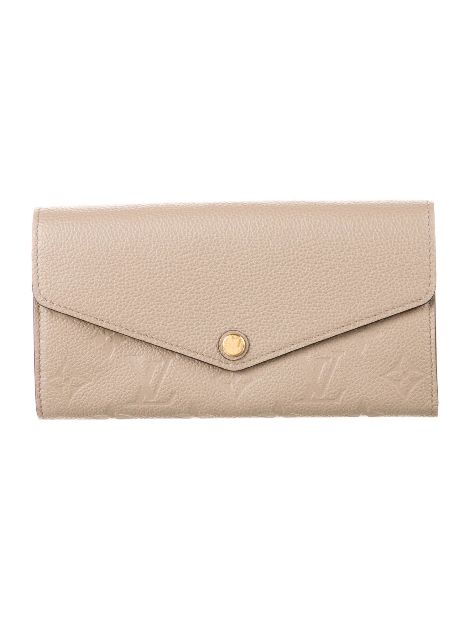 $880 Louis Vuitton Monogram Empreinte Leather Sarah Wallet