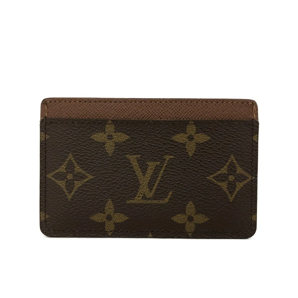 $295 1997 Louis Vuitton Monogram Card Holder Armagnac Brown SP1907