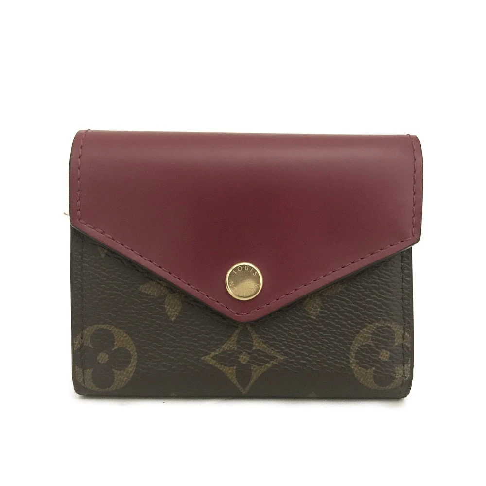 $535 RFID Louis Vuitton Monogram Zoe Wallet Fuchsia