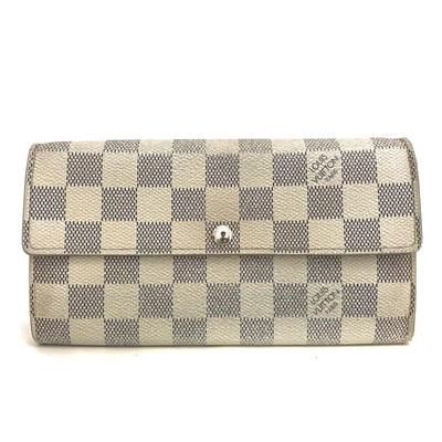 Louis Vuitton Damier Azur Porte Feuille Sarah Long Bifold Wallet CA3009