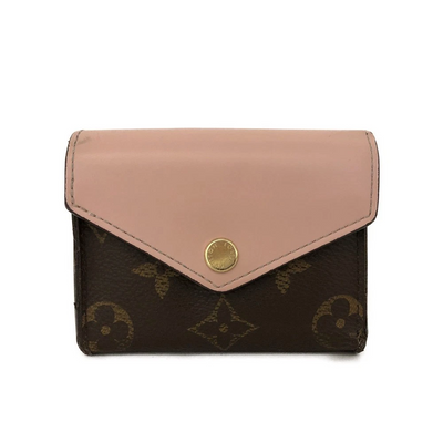 $625 2020 Louis Vuitton Monogram Zoe Wallet Pink Rose Ballerine MI0240