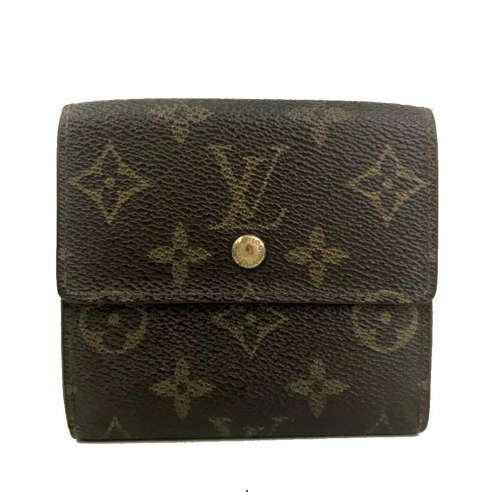 Louis Vuitton Monogram Portefeiulle Elise Trifold Wallet Brown SP0924