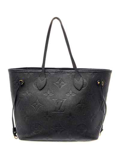 $3050 RFID Louis Vuitton Empreinte Monogram Giant Neverfull MM Black