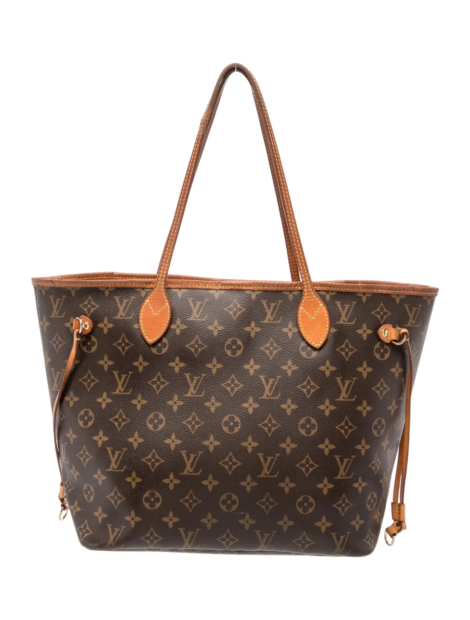 $2240 2016 Louis Vuitton Monogram Neverfull MM Rose Ballerine