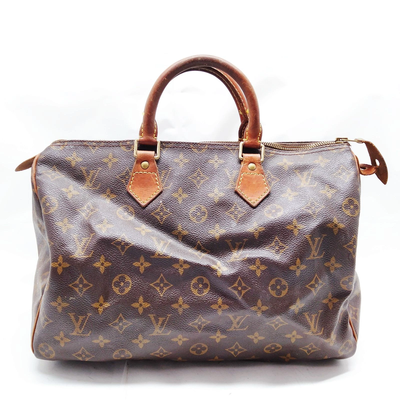 $1730 2002 Louis Vuitton Monogram Speedy 35 TH0092
