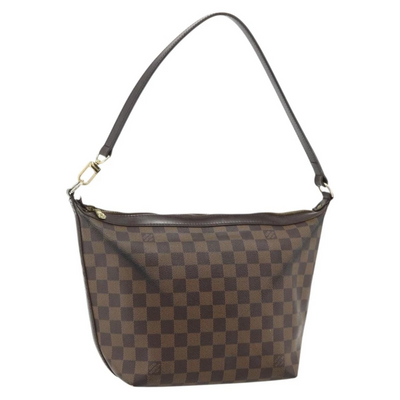 $1050 2005 LOUIS VUITTON Damier Ebene Illovo MM Shoulder Bag AR0065