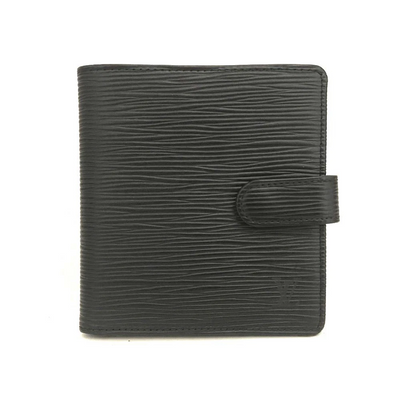Louis Vuitton Epi Leather Porte Billes Compact Wallet Black MI0070