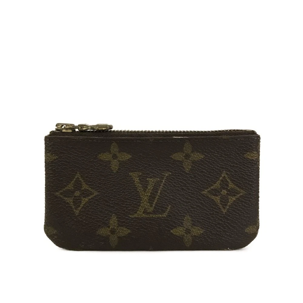 Louis Vuitton Monogram Pochette Cles Wallet Coin Purse Brown CA0956