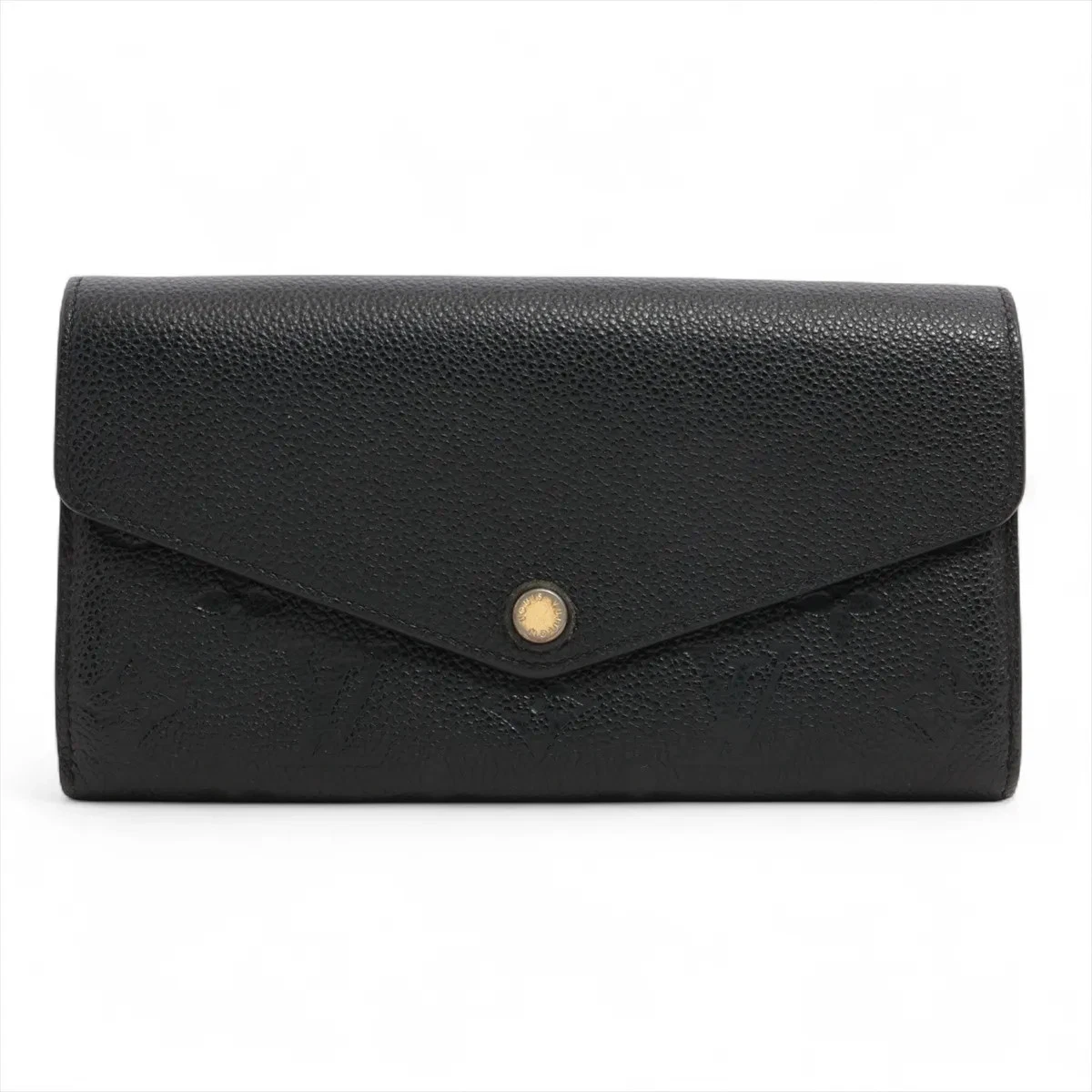 $1060 Louis Vuitton Empreinte Portefeuille Sarah M61182 Noir Long Wallet