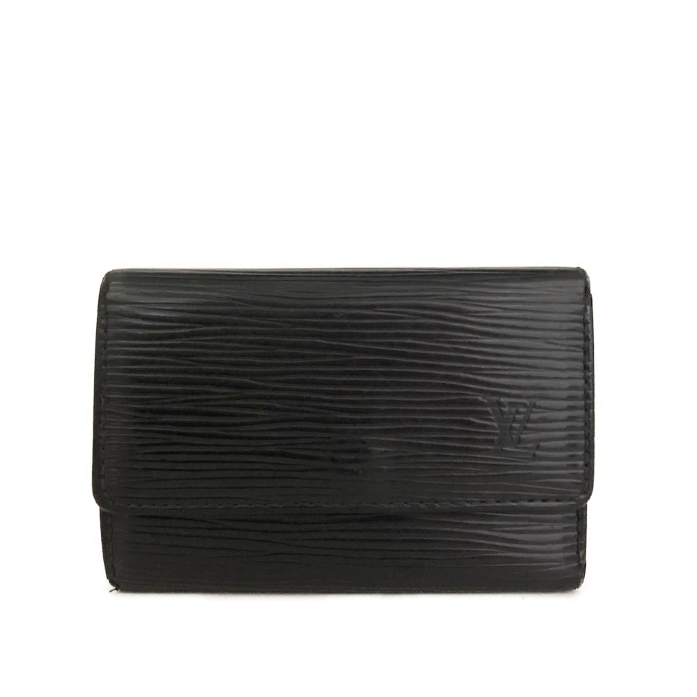 $445 2004 Louis Vuitton Epi Multicles Leather 6 Ring Key Case Black CA0044