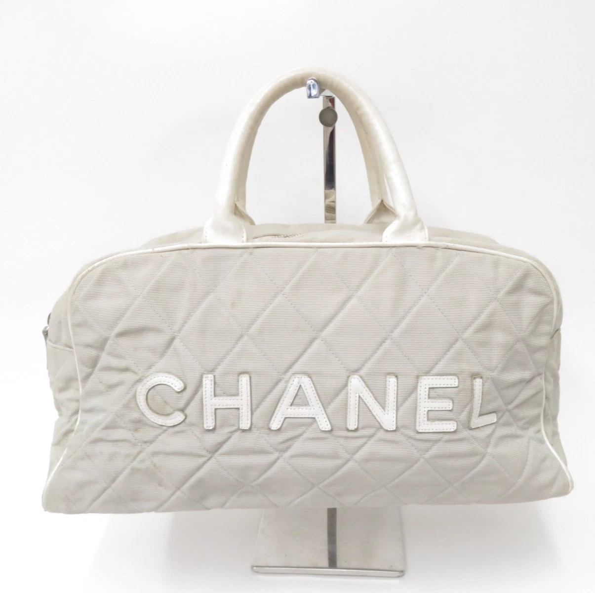 $2,200 2004 Chanel Sports Line Matelasse Nylon Boston Bag 9xxxxxx