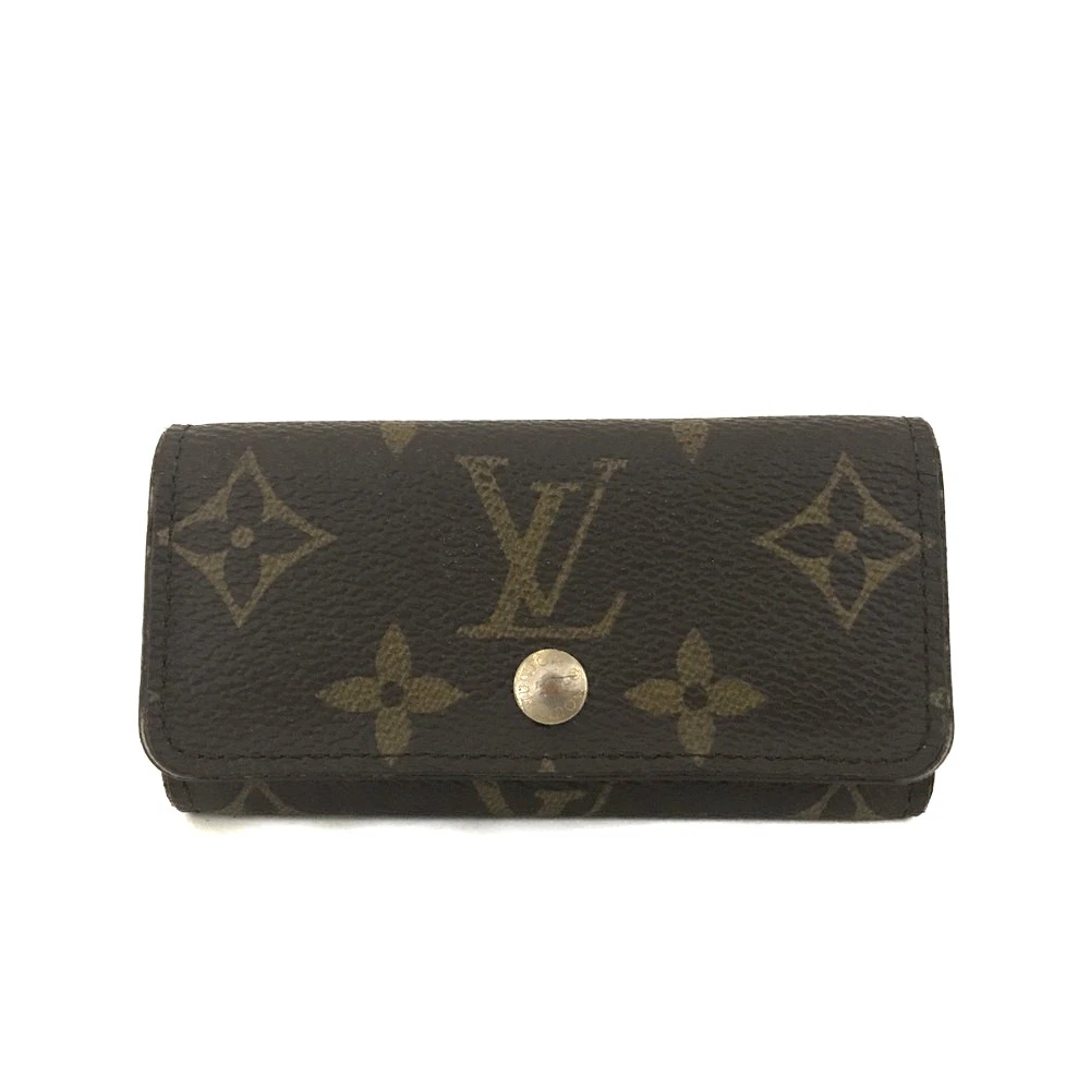 $345 Louis Vuitton Monogram Multicles 4 Ring Key Case Brown