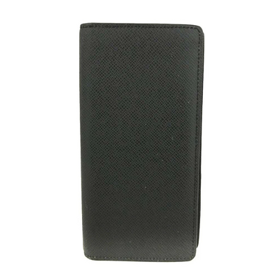 $810 2017 Louis Vuitton Taiga Brazza Wallet Black TA3197