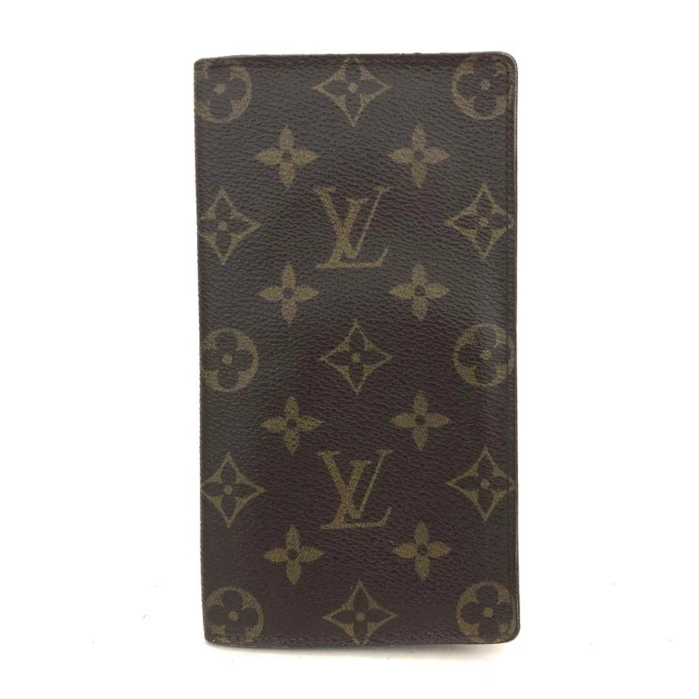 $630 2001 Louis Vuitton Monogram Porte Cartes Credit Yen Bifold Long Wallet CT0011