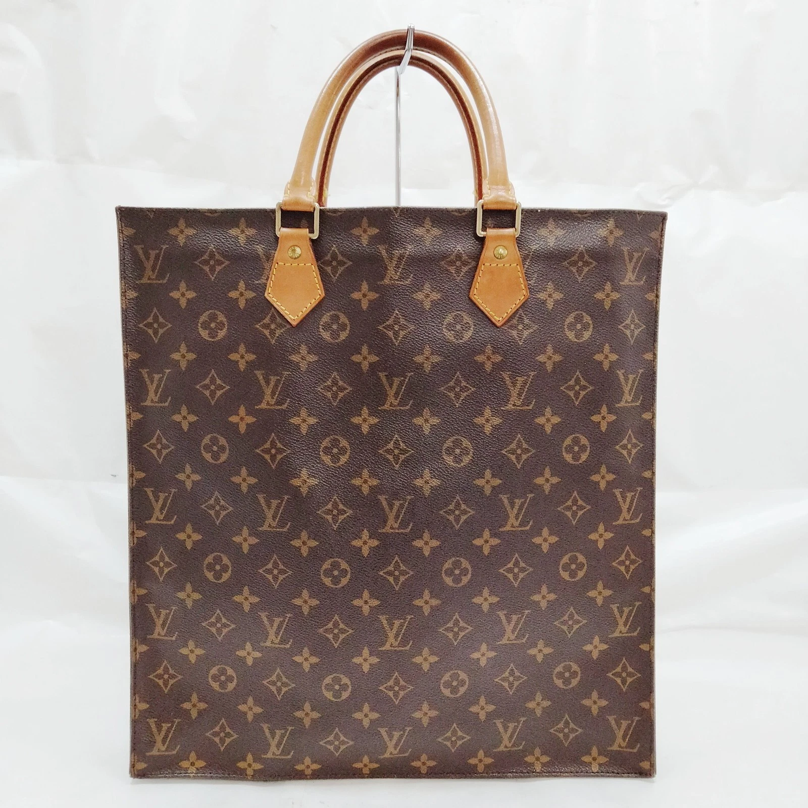 $1340 Louis Vuitton LV Hand Bag Sac Plat Brown Monogram