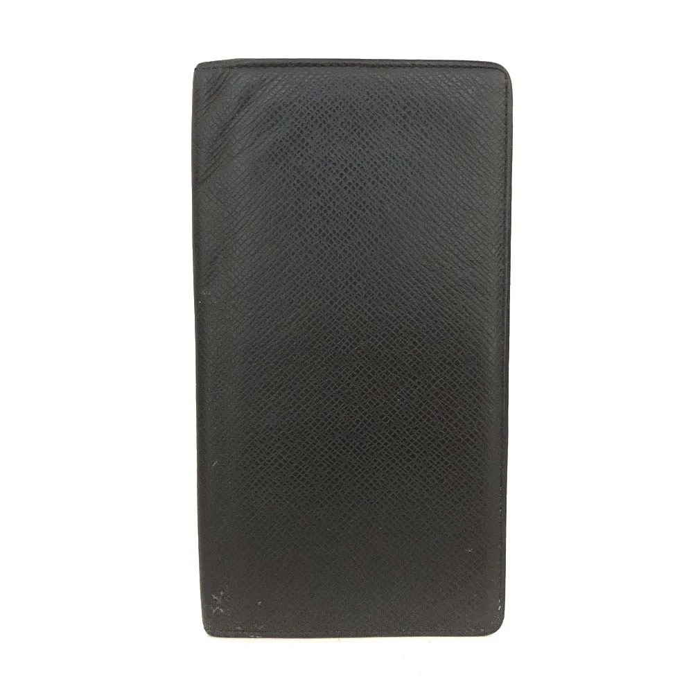 $630 Louis Vuitton Taiga Porte Valeurs Cartes Credit Leather Long Wallet MI0016